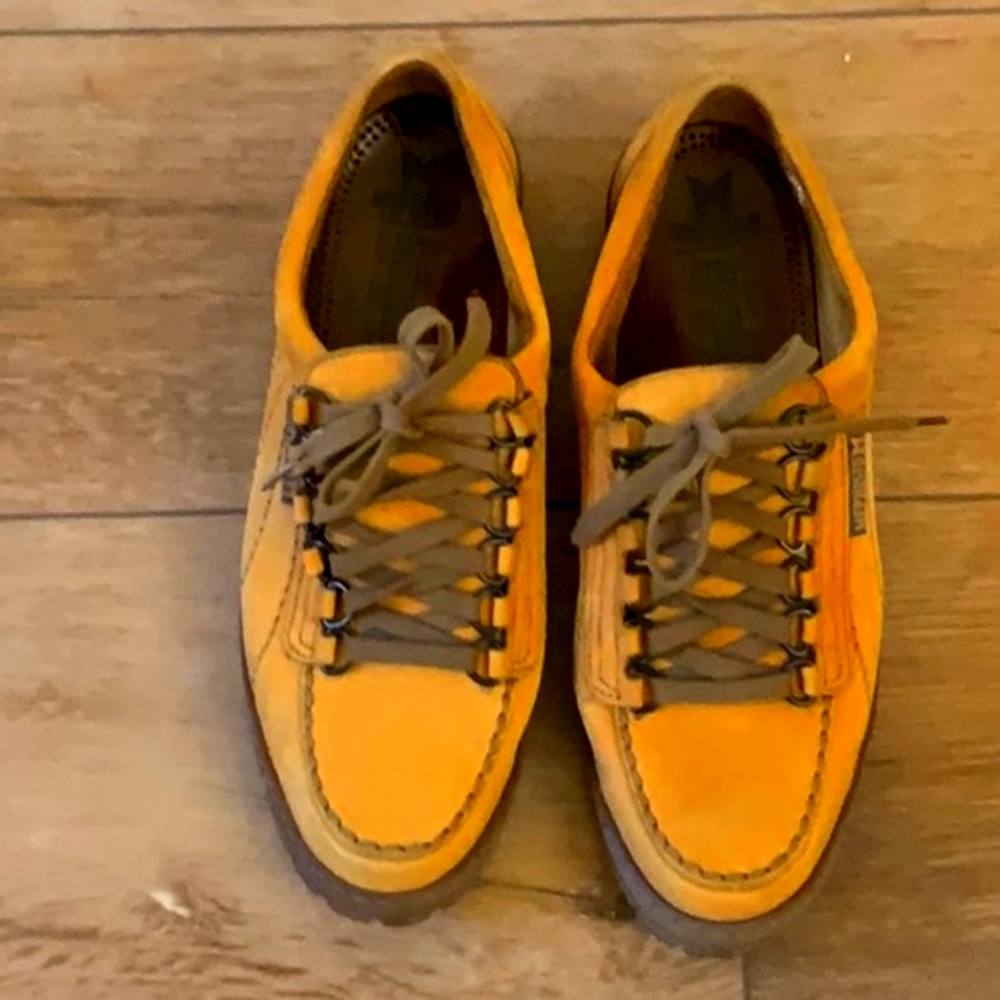 MEPHISTO - Lace up Tan Suede Sport Shoes- Sz.9 - Made in France-